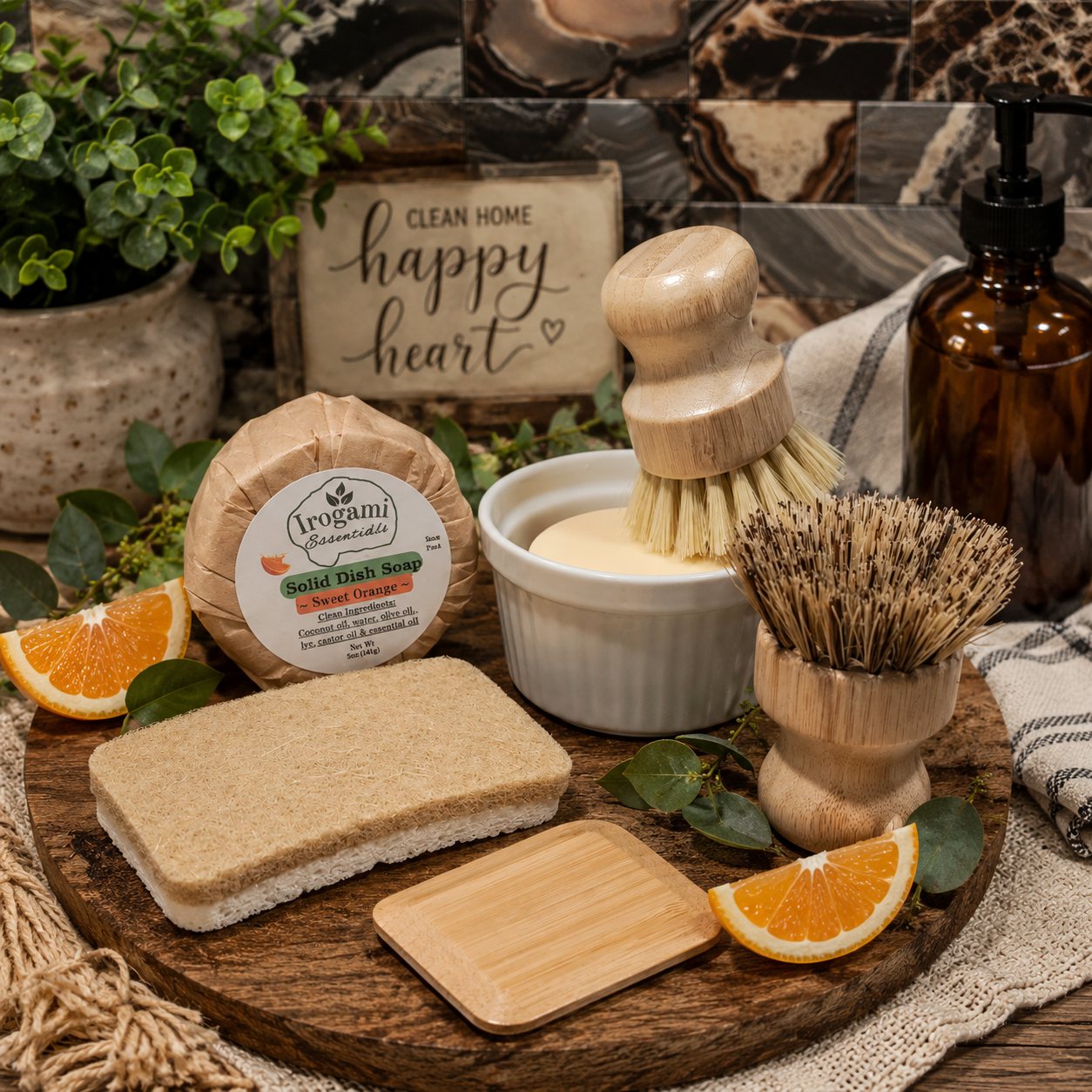 Complete Solid Dish Soap Kit