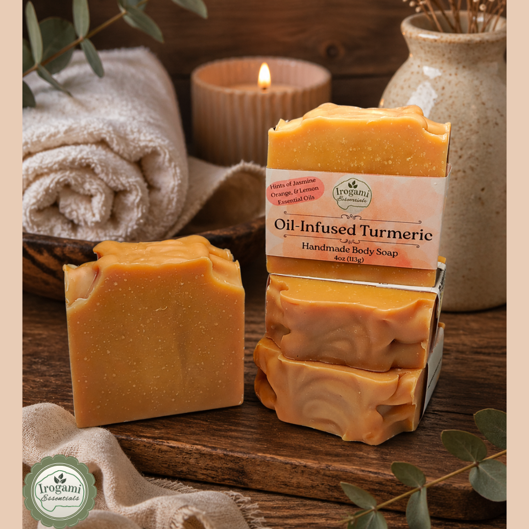 Oil-Infused Turmeric Tallow Soap