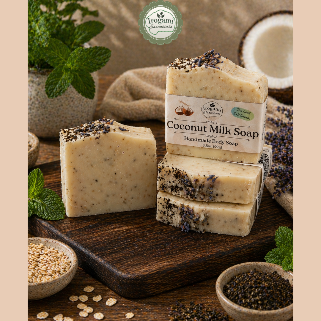 Coconut Milk Mint & Tallow Soap – Unscented Herbal Bar