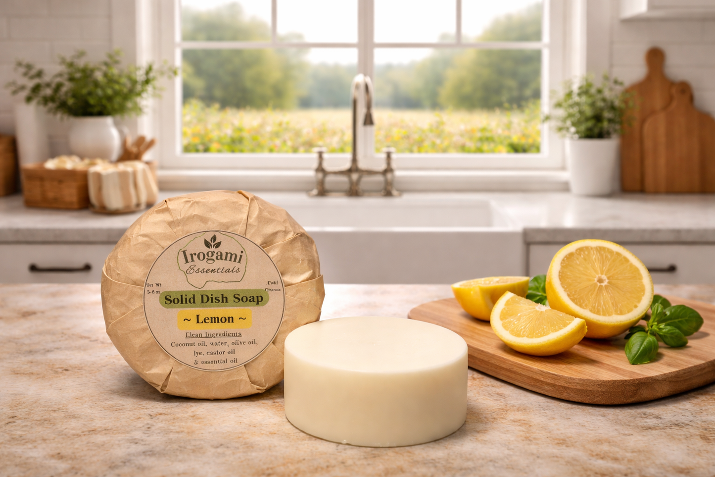 All Natural Solid Dish Soap Pucks or Refills