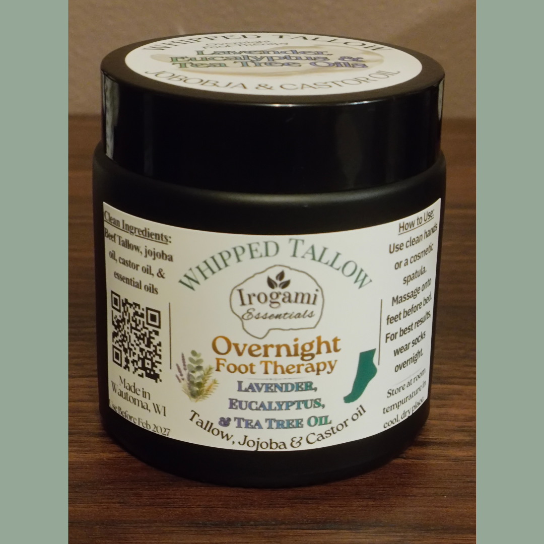 Whipped Tallow Overnight Foot Cream | Lavender-Eucalyptus-Tea Tree