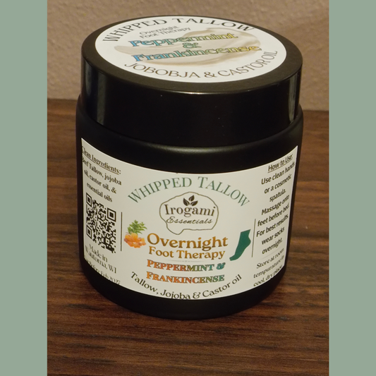 Whipped Tallow Overnight Foot Cream | Peppermint & Frankincense