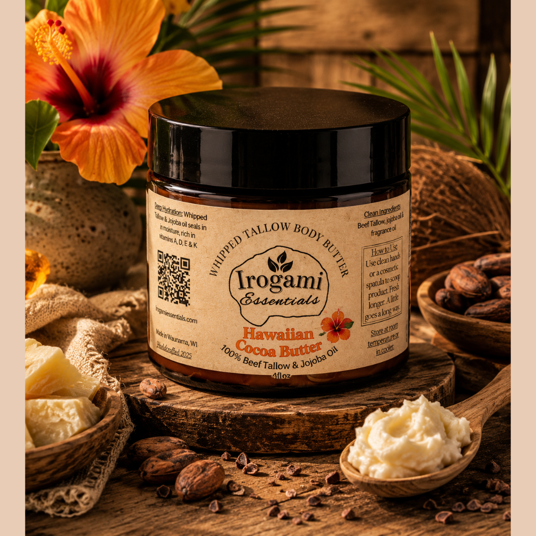 Whipped Tallow Body Butter | Hawaiian Cocoa Butter