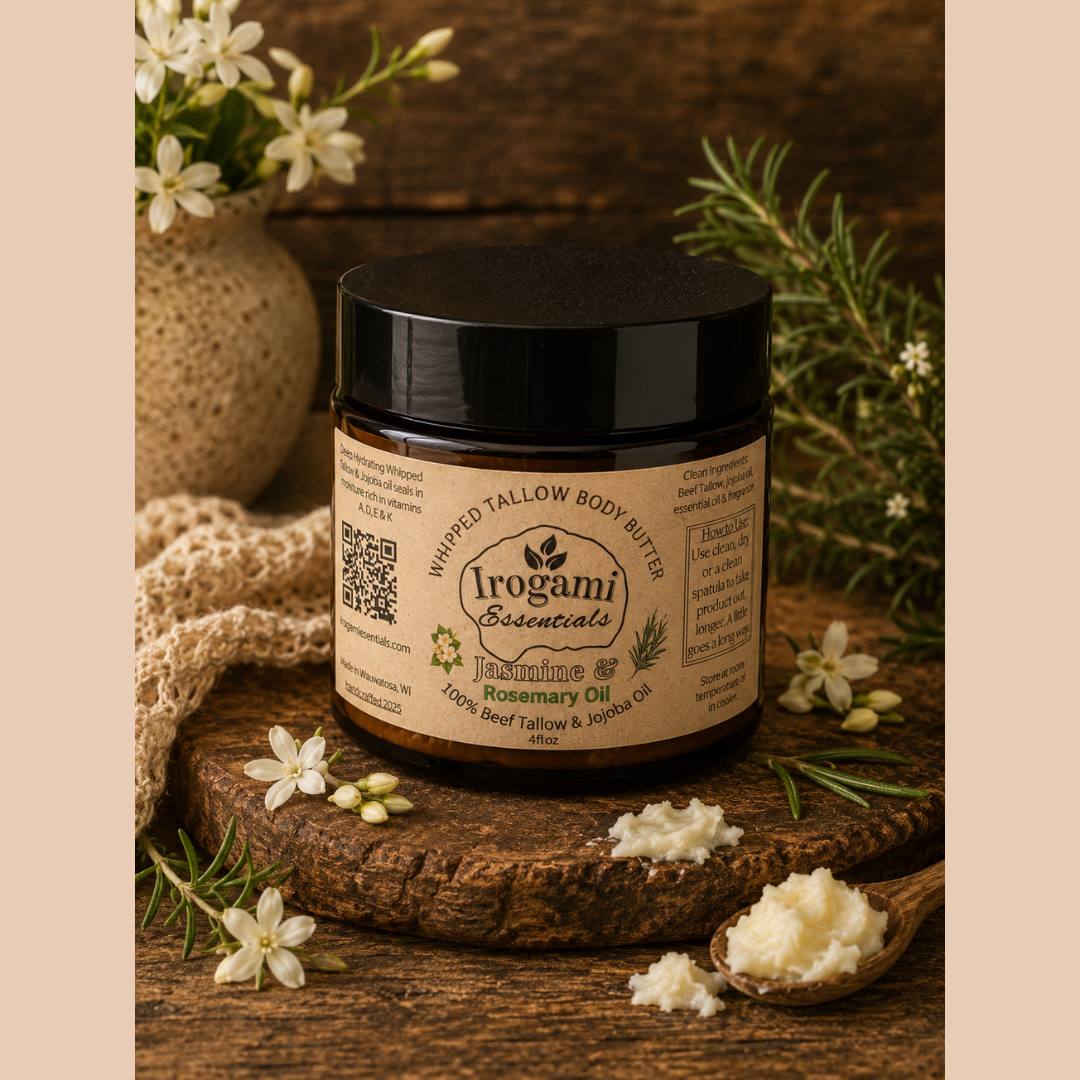 Whipped Tallow Body Butter | 🌿 Jasmine & Rosemary